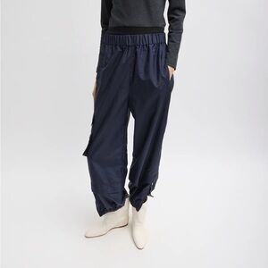 Tibi Dark Blue Women's silky jogger sz 10